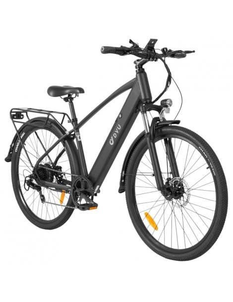DYU C5 City Electric Bike motore 250W batteria 48V 10AH 27 5 pollici 25km/h 65km freni a doppio disco - nero Vendita