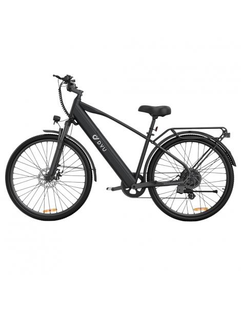 DYU C5 City Electric Bike motore 250W batteria 48V 10AH 27 5 pollici 25km/h 65km freni a doppio disco - nero Vendita