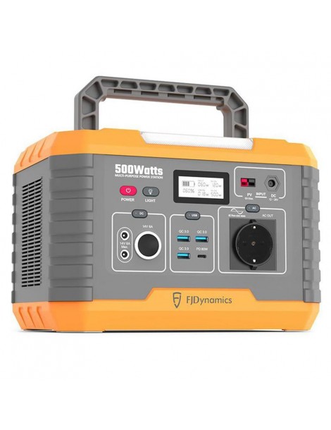 Fjdynamics Powersec MP500 520Wh/500W Centrale Elettrica Portatile Ricarica Wireless 10W 8 Porte Di Uscita Versione UE I Più Venduti