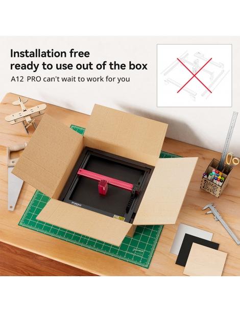 ATOMSTACK A12 PRO 12W Taglierina per incisione laser messa a fuoco fissa precisione di incisione 0 02 mm Shopping Online