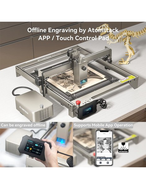 ATOMSTACK S20 Pro 20W Taglierina incisore laser con kit di assistenza pneumatica senza messa a fuoco laser a diodi quad-core Hotsell