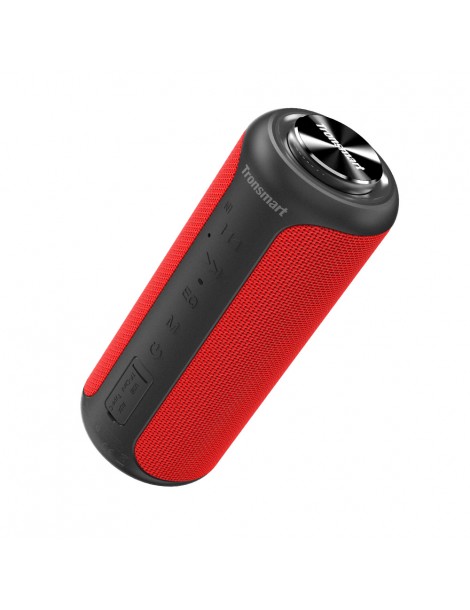 Tronsmart T6 Plus Edizione aggiornata Altoparlante portatile Bluetooth 5.0 con potenza fino a 40W Suono a 360° IPX6 NFC - Rosso Italy