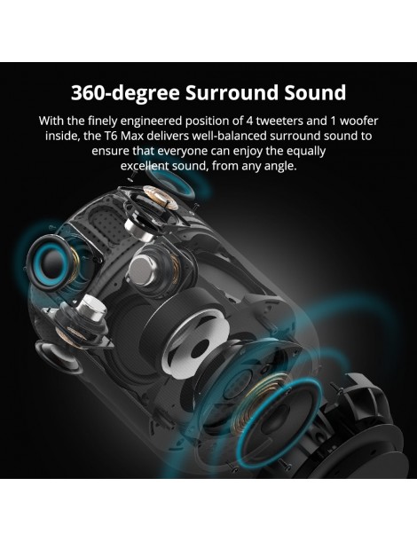 Tronsmart Element T6 Max Altoparlante Bluetooth - Nero Negozi Online