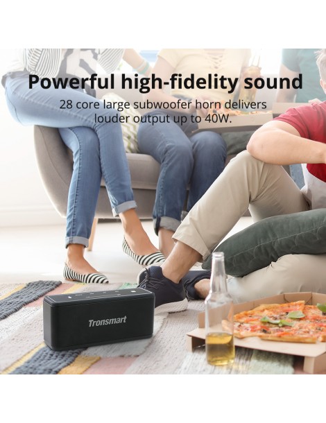 Tronsmart Element Mega SoundPulse™ Altoparlante Bluetooth 5.0 con uscita fino a 40W suono digitale 3D controllo touch - Nero Consegna Veloce