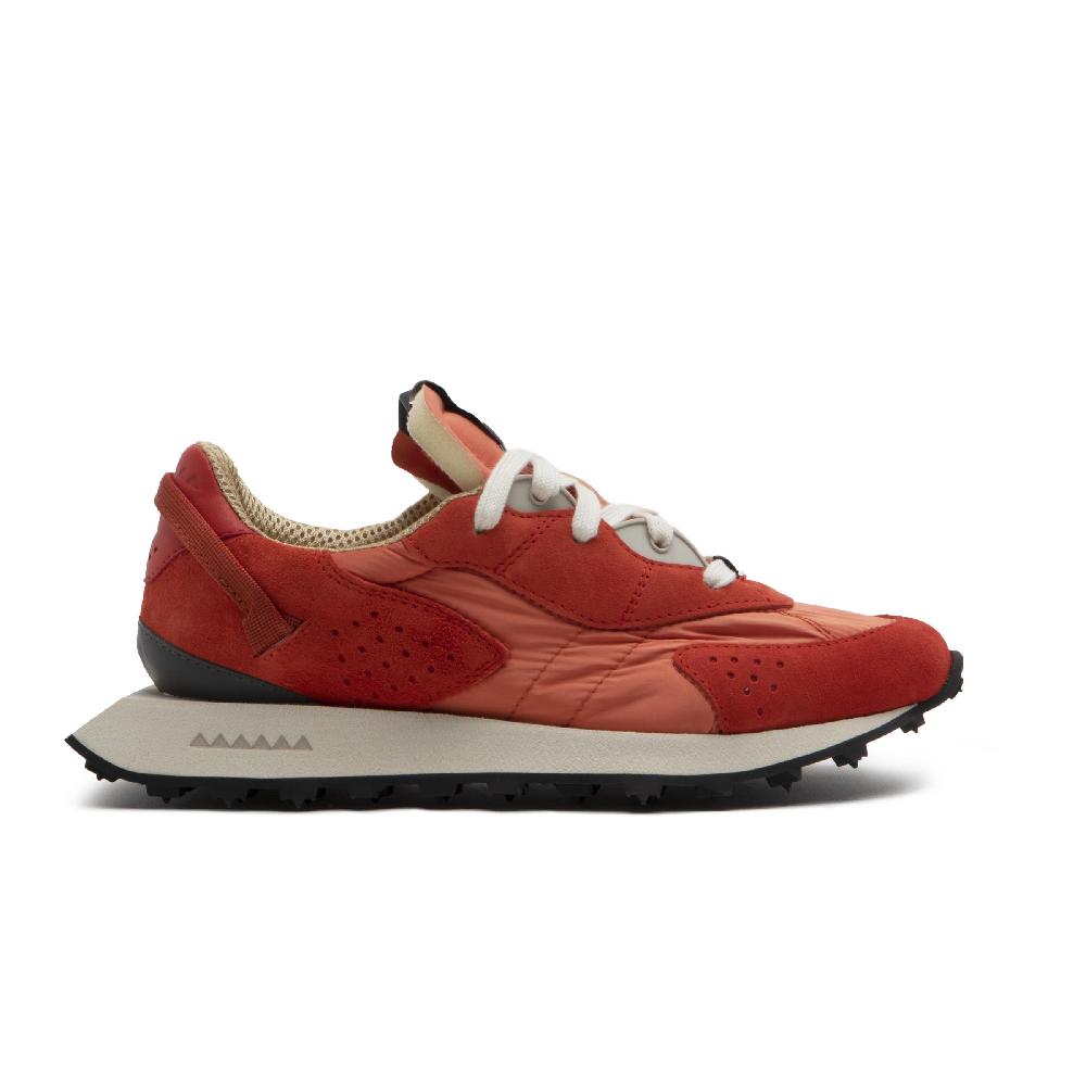 ﻿RUN OF Argo scarpe da ginnastica in pelle scamosciata e nylon rosso mattone 2025
