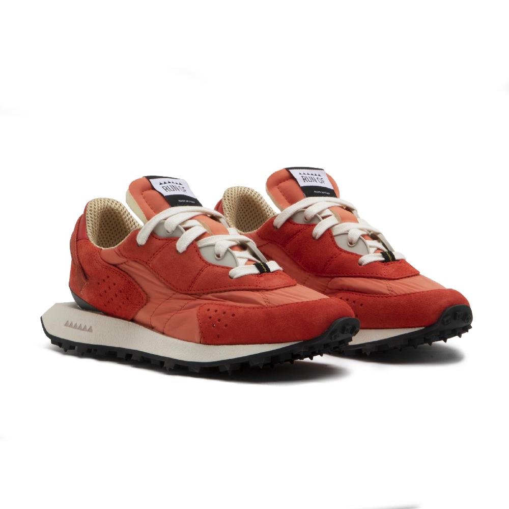 ﻿RUN OF Argo scarpe da ginnastica in pelle scamosciata e nylon rosso mattone 2025