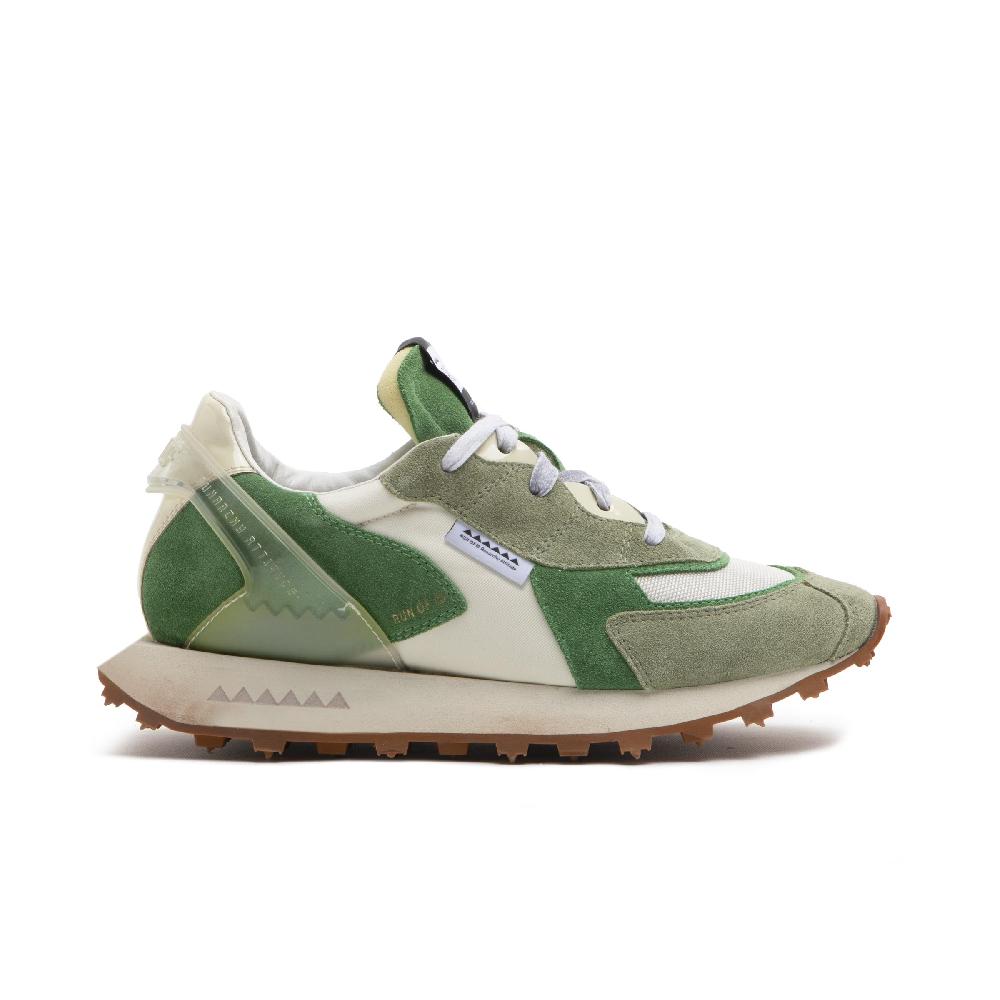 RUN OF Mango sneakers in pelle e nylon con talloncino in pelle Negozi Online