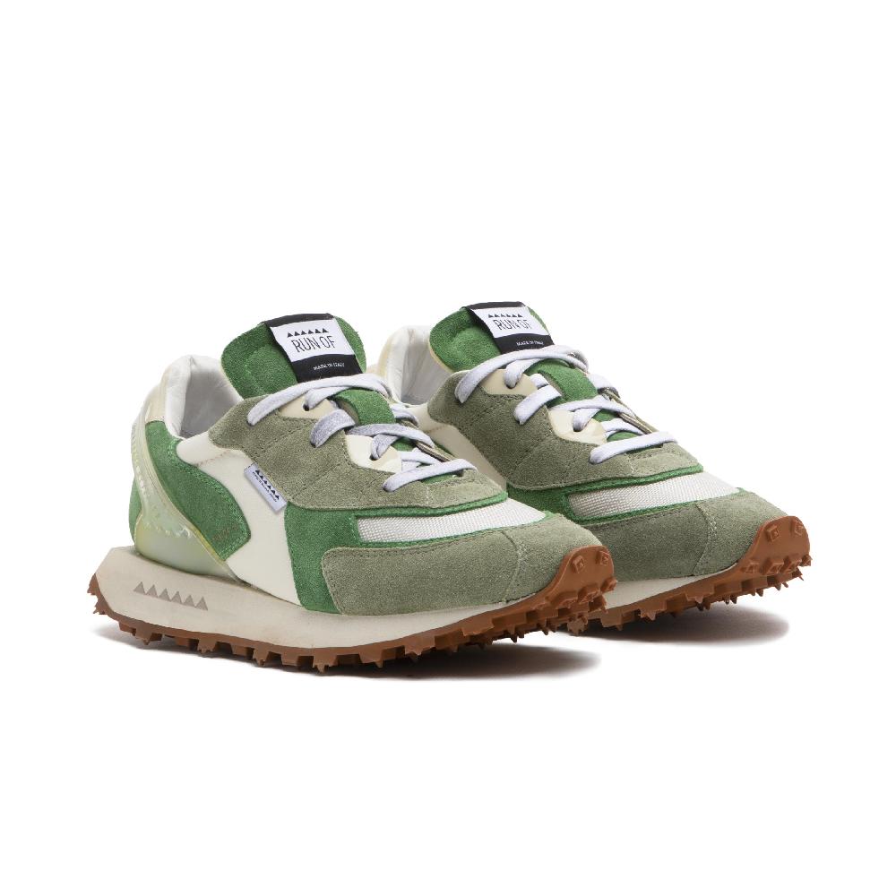 RUN OF Mango sneakers in pelle e nylon con talloncino in pelle Negozi Online