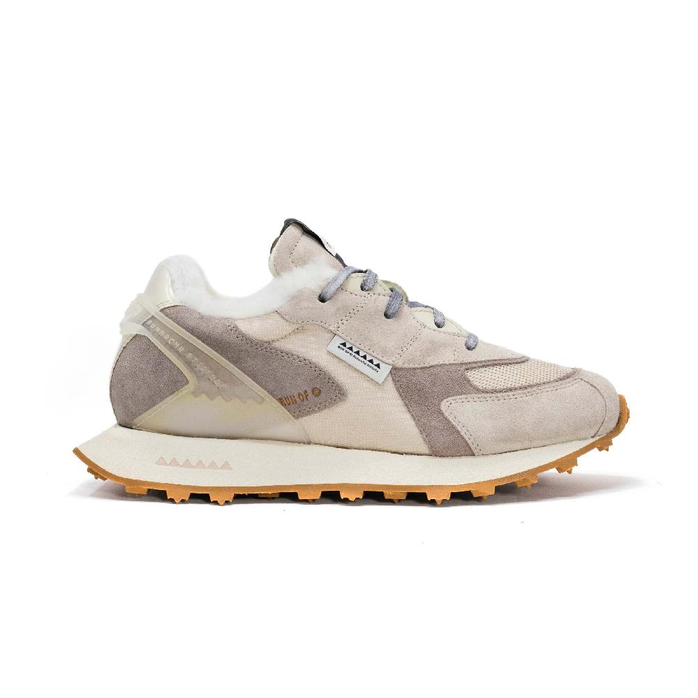 RUN OF Finch SH sneakers in pelle scamosciata shearling e nylon web ufficiale Affare Del Giorno
