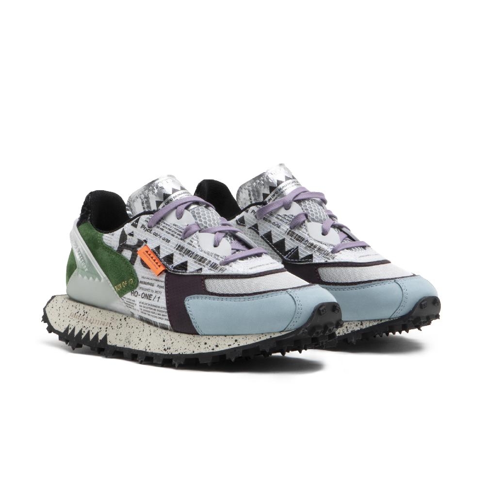 RUN OF Ro1 Blood sneakers in pelle nylon pelle scamosciata e rete Presa