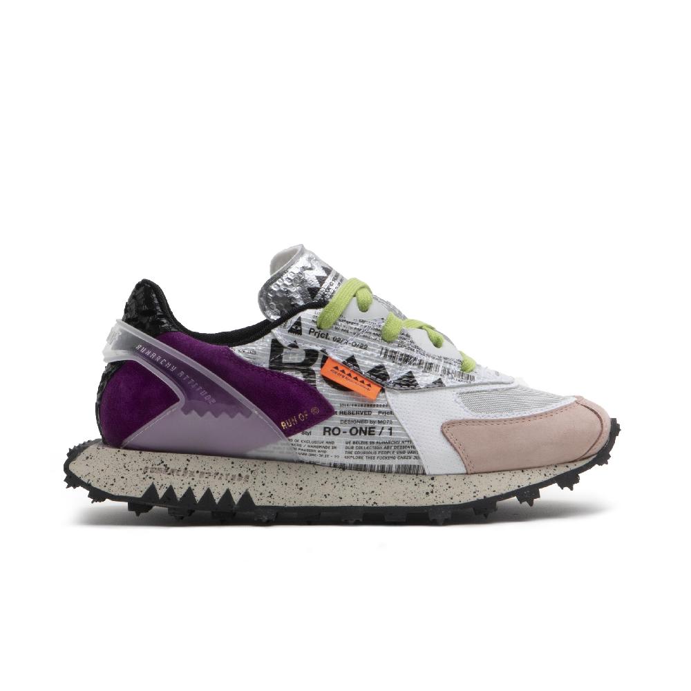 RUN OF Ro1 Furia sneakers in pelle nylon pelle scamosciata e rete Online