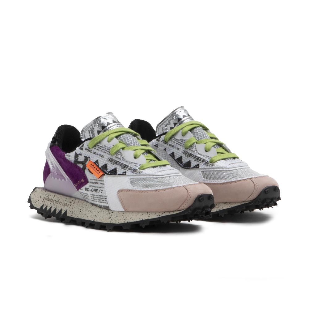 RUN OF Ro1 Furia sneakers in pelle nylon pelle scamosciata e rete Online