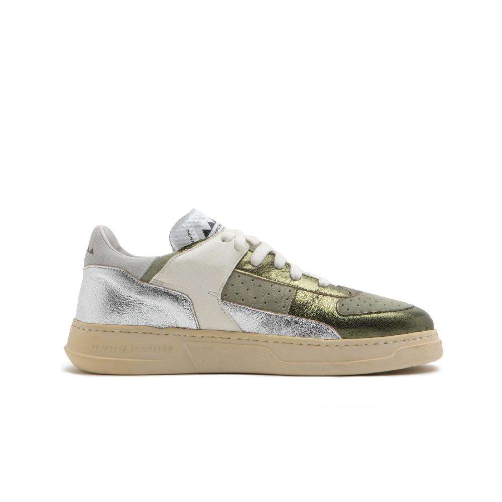 RUN OF Bessmer sneakers in pelle colorata metallizzata e pelle scamosciata Hotsell