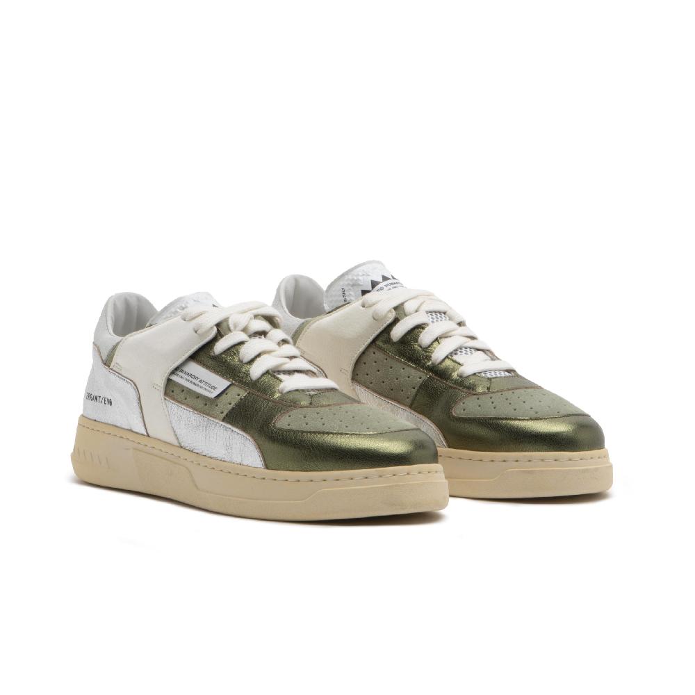 RUN OF Bessmer sneakers in pelle colorata metallizzata e pelle scamosciata Hotsell