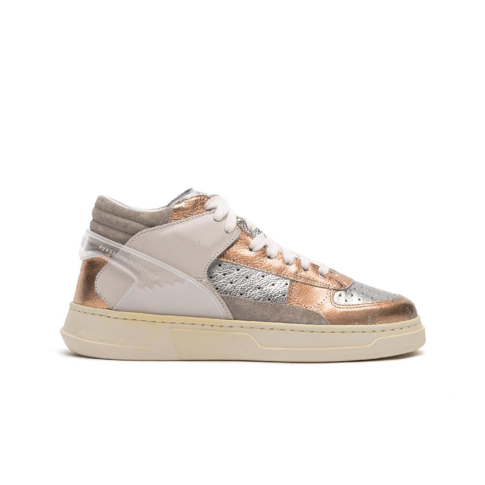 RUN OF Bronze Mid sneakers mid in pelle di colori metallizzati I Più Venduti