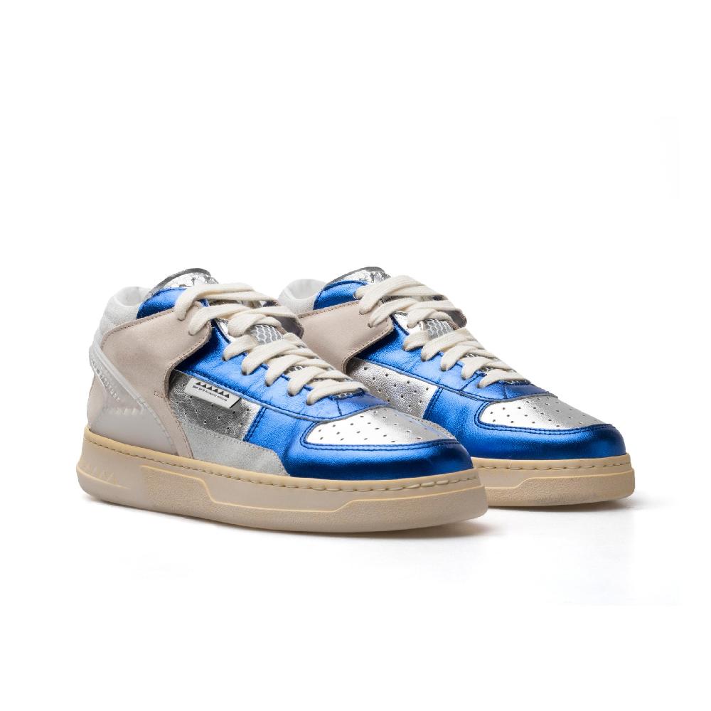 RUN OF Key Mid sneakers mid in pelle di colori metallizzati Vendite Flash