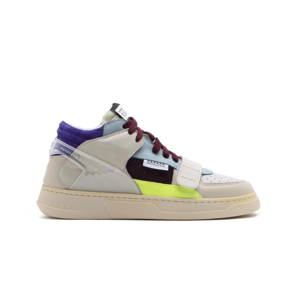 RUN OF Mixy sneakers in pelle e pelle scamosciata In Saldo