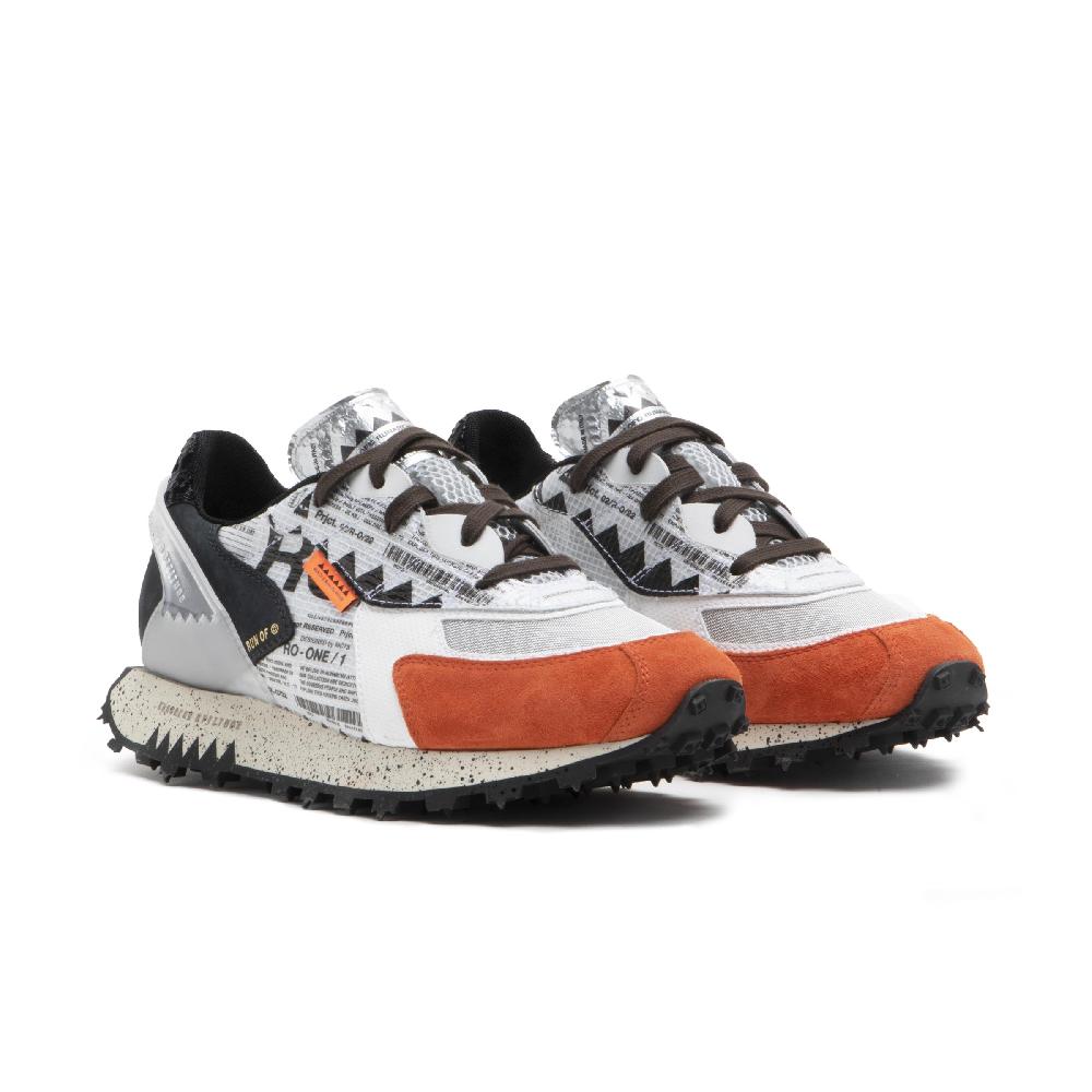 RUN OF Ro1 Hype sneakers in pelle nylon pelle scamosciata e rete Qualità
