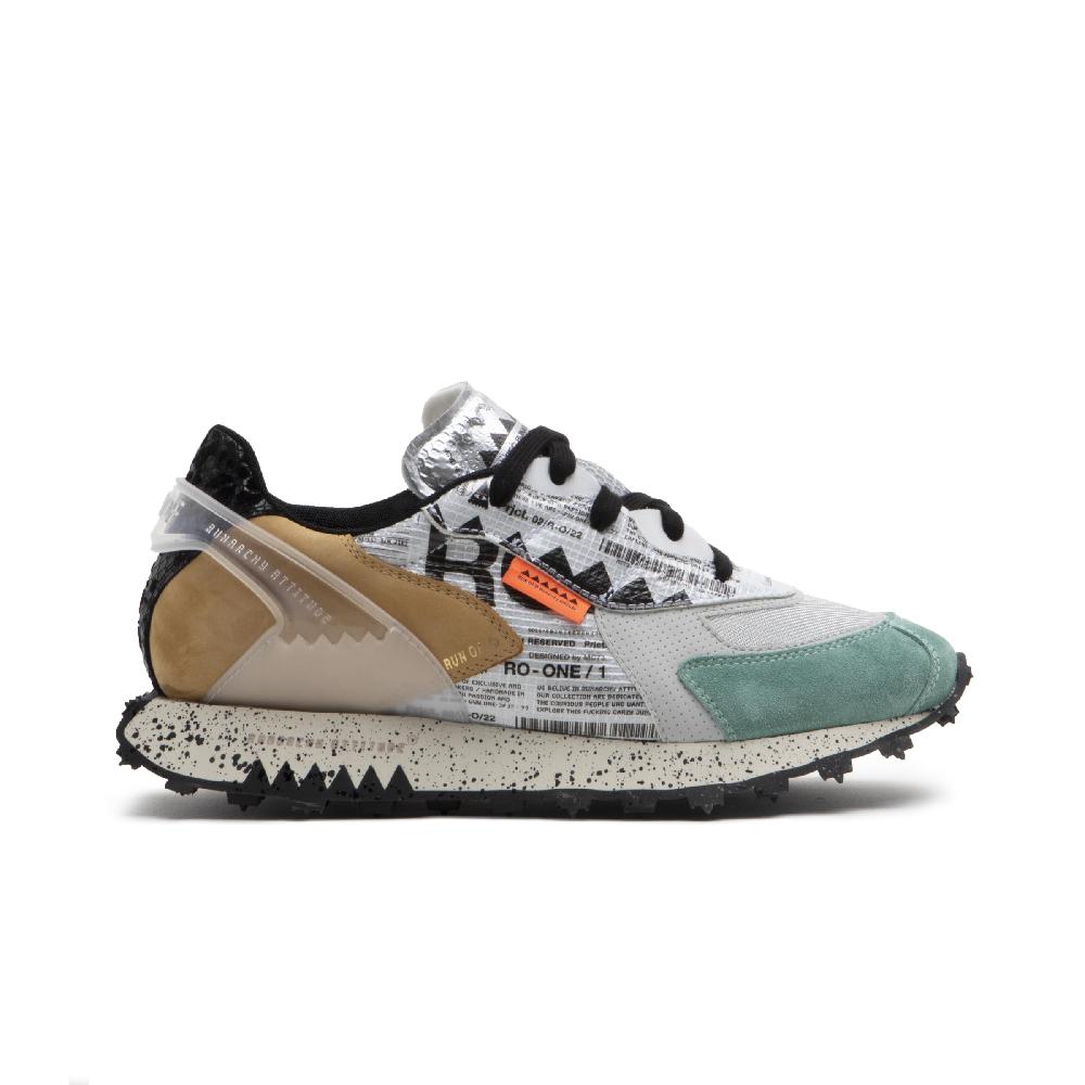 RUN OF Ro1 Core sneakers in pelle nylon pelle scamosciata e rete Promozione