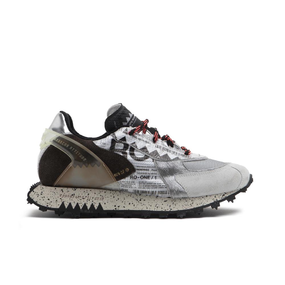 RUN OF Ro1 Howard sneakers in pelle nylon pelle scamosciata e rete Spedizione Gratuita