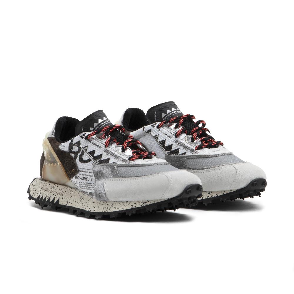 RUN OF Ro1 Howard sneakers in pelle nylon pelle scamosciata e rete Spedizione Gratuita