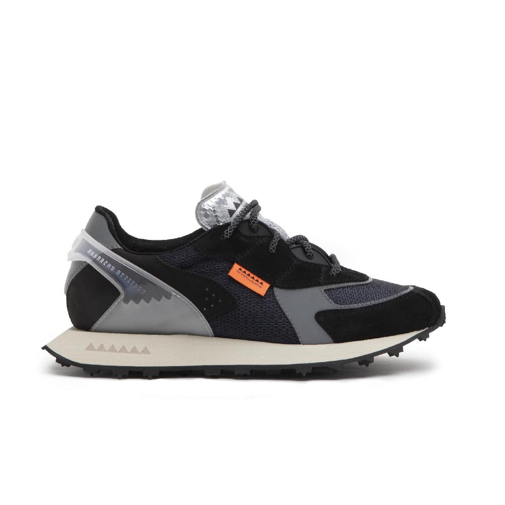 RUN OF sneakers Boston in suede e rete con talloncino in pelle Convenienza
