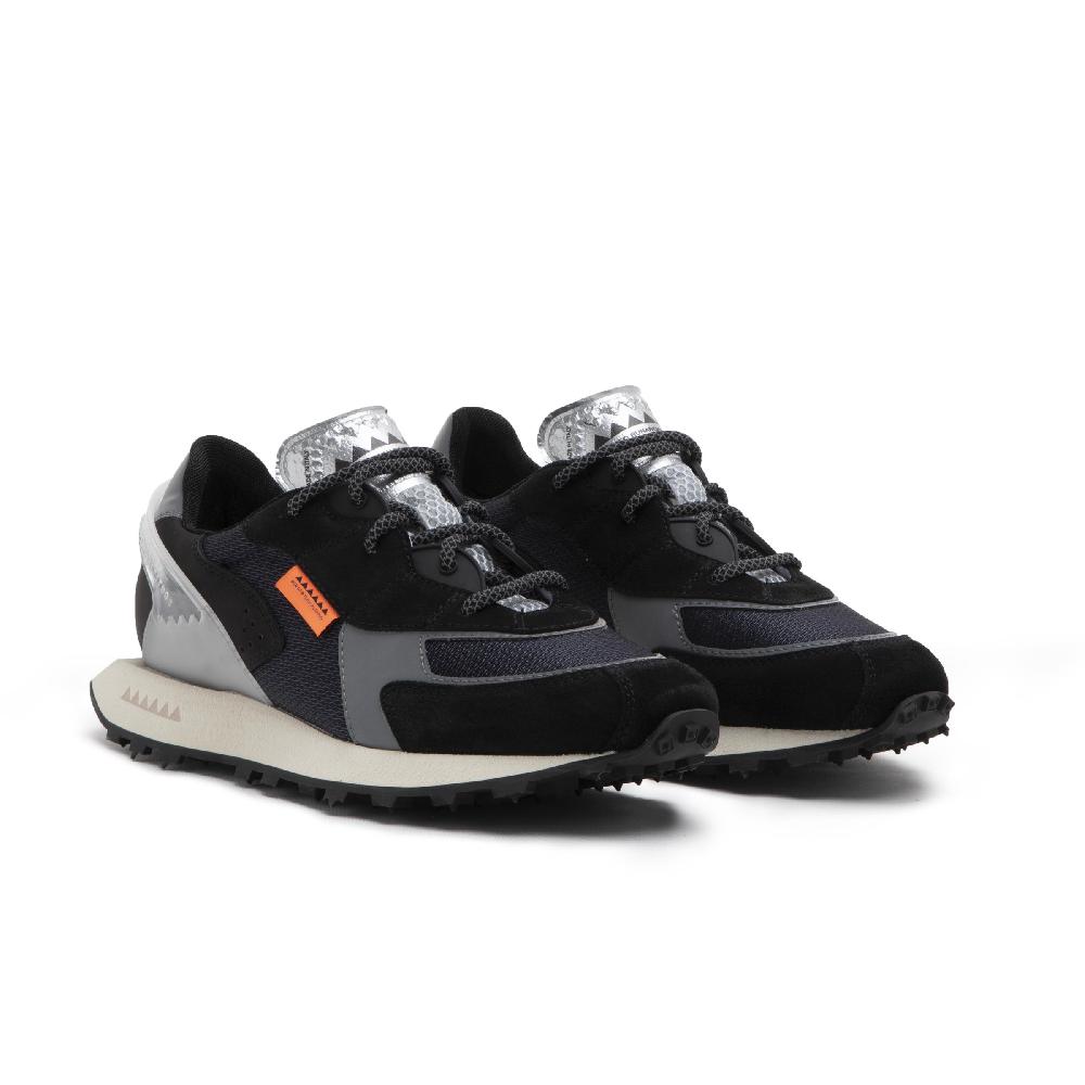 RUN OF sneakers Boston in suede e rete con talloncino in pelle Convenienza