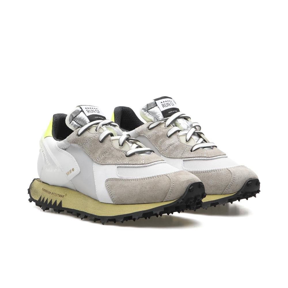 RUN OF Ambush sneakers in pelle e nylon con suola gialla Sconto