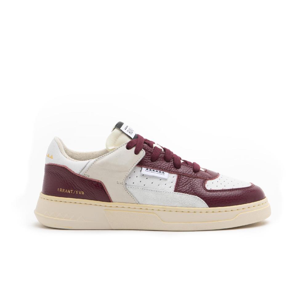 RUN OF Detroit/Three sneakers in pelle bordeaux e bianca | % Hotsell