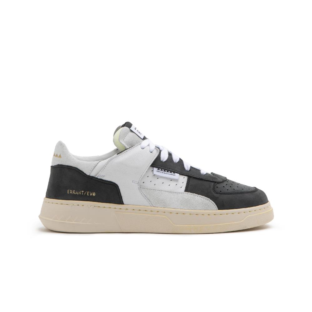 RUN OF Buio sneakers | in pelle bianca e nera con talloncino bianco % Vendita Calda