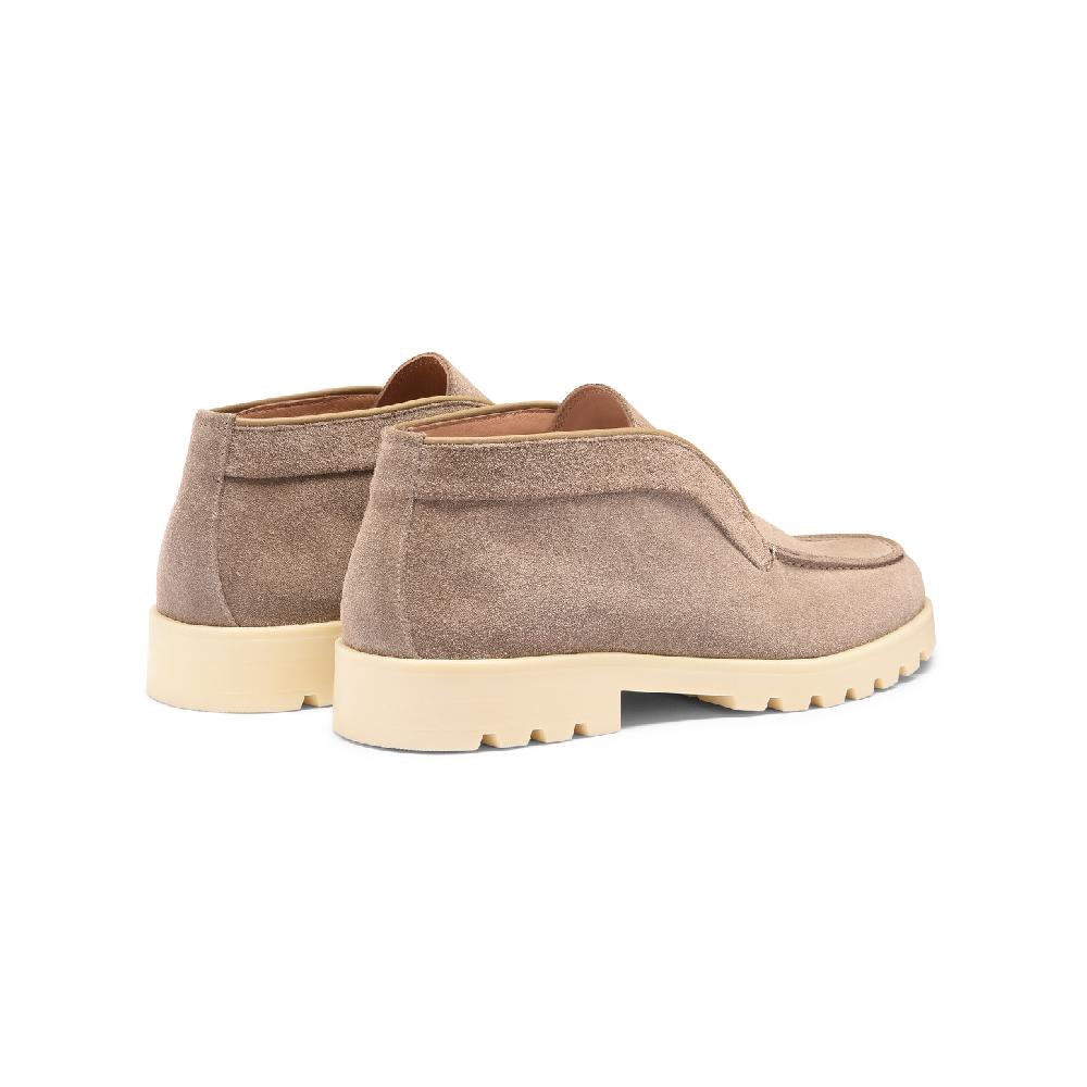 Santoni Stivaletto desert da donna in suede tortora Negozio