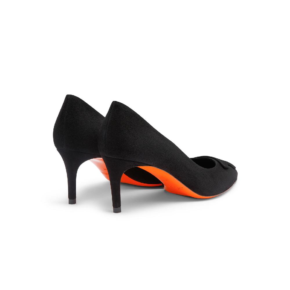 Santoni Décolletés tacco medio Santoni Sibille da donna in suede nero Latest stili