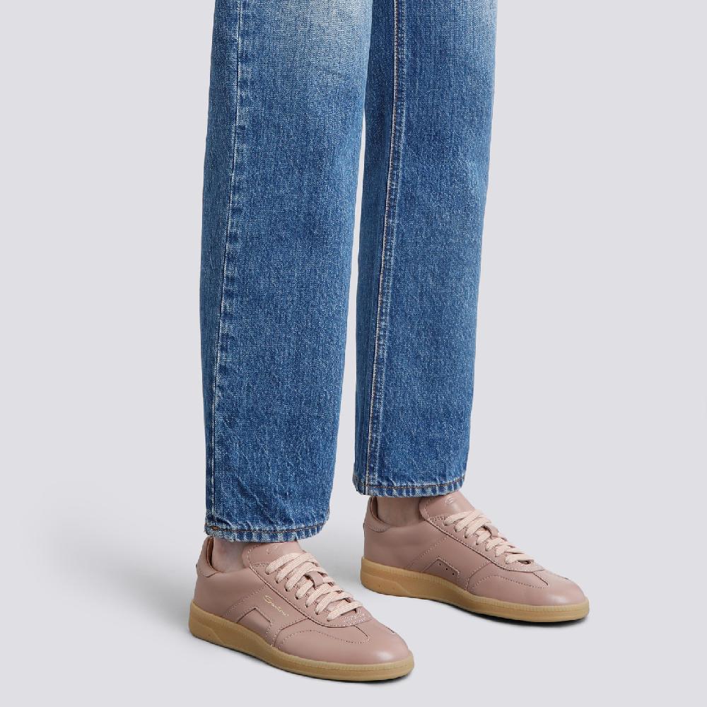 Santoni Sneaker DBS Oly da donna in pelle bottalata rosa Moda