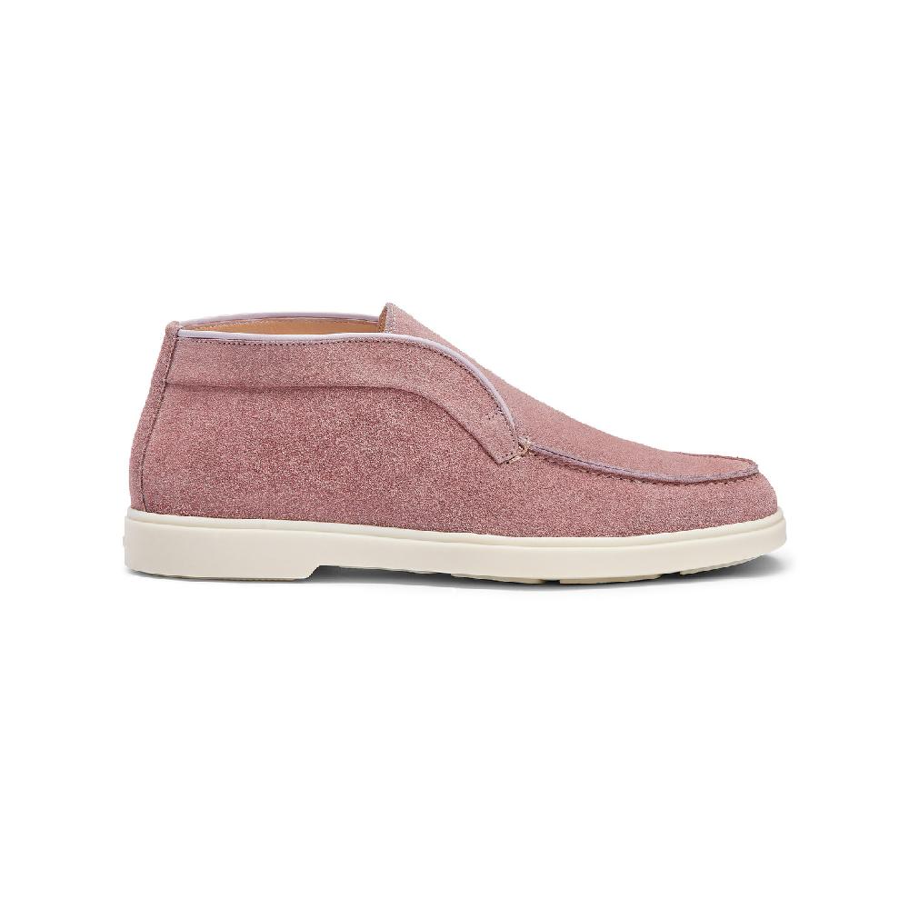 Santoni Stivaletto desert da donna in suede rosa I Più Venduti