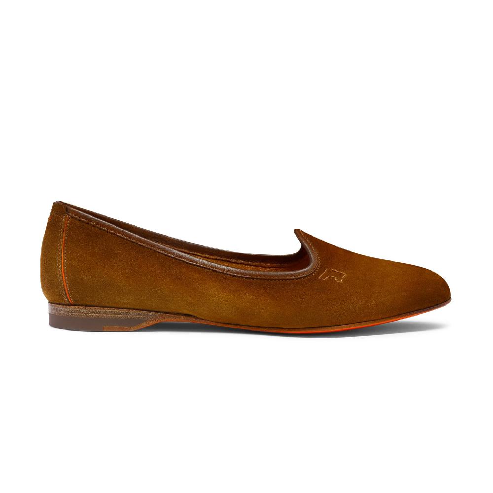 Santoni Mocassino da donna in suede marrone Negozi Online