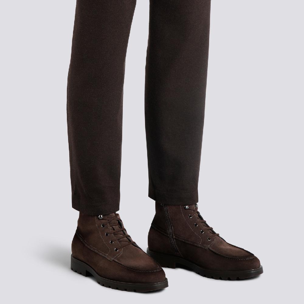 Santoni Stivaletto da uomo in suede testa di moro Sottocosto