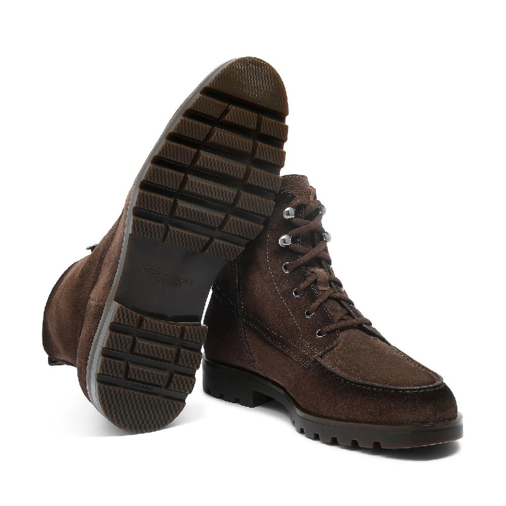 Santoni Stivaletto da uomo in suede testa di moro Sottocosto