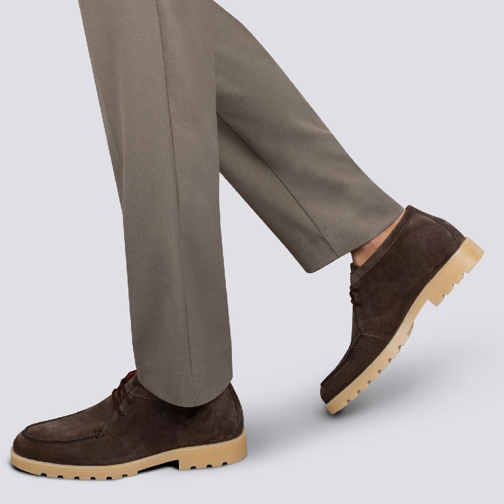 Santoni Stivaletto desert da uomo in suede marrone Nuovi prodotti