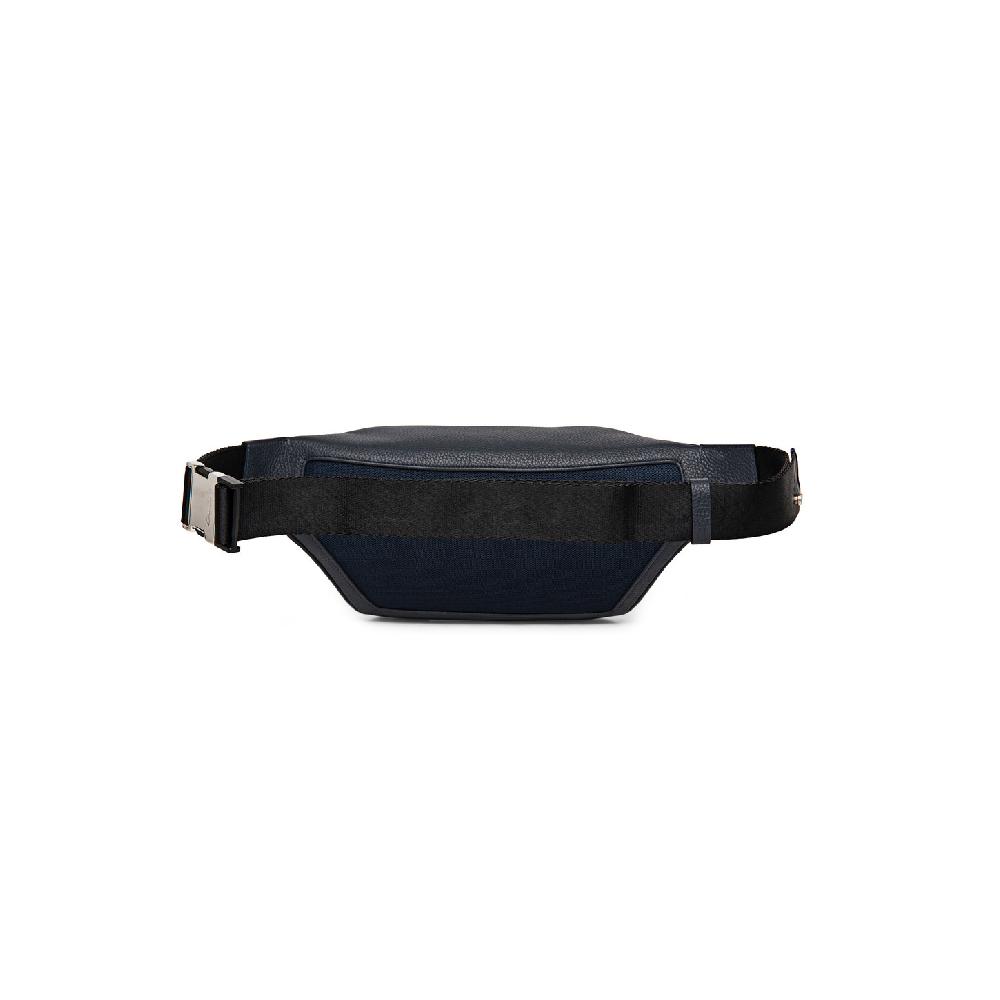 Santoni Marsupio in pelle bottalata blu Negozi Online