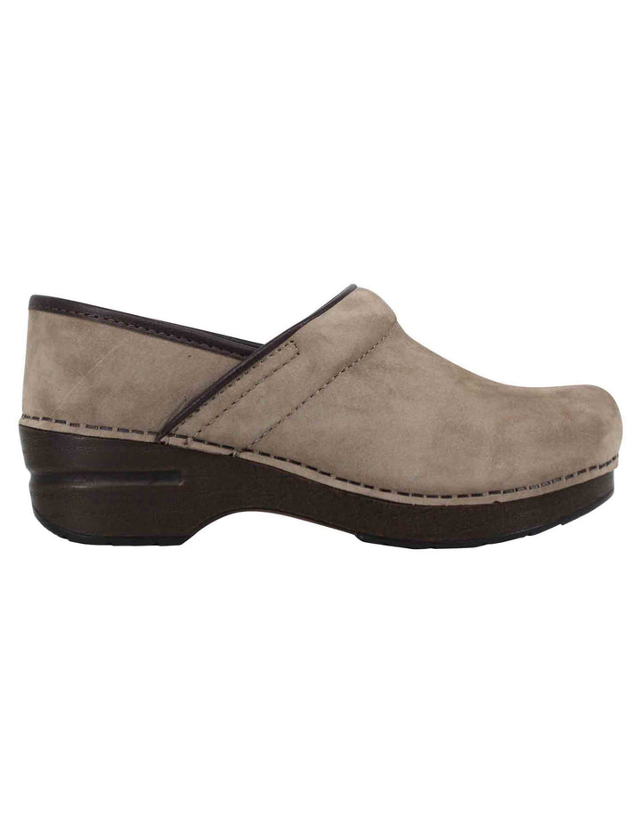Spatarella Clogs donna Professional in nabuk taupe Promozione Limitata