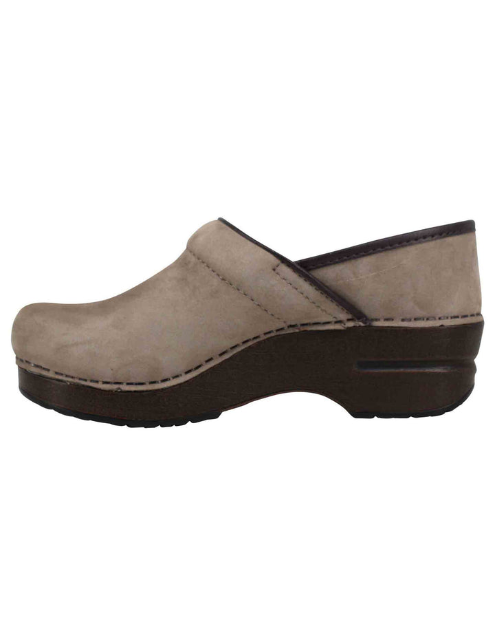 Spatarella Clogs donna Professional in nabuk taupe Promozione Limitata