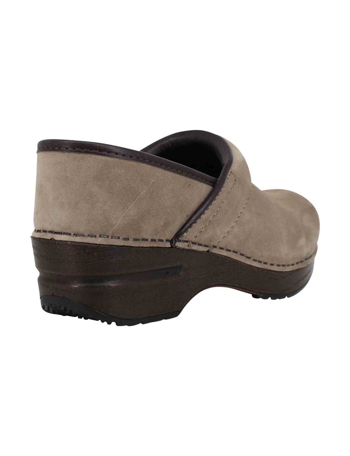 Spatarella Clogs donna Professional in nabuk taupe Promozione Limitata