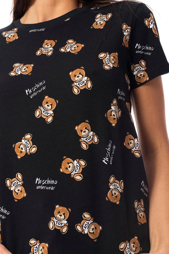 Spatarella T-shirt donna in cotone nero Sottocosto
