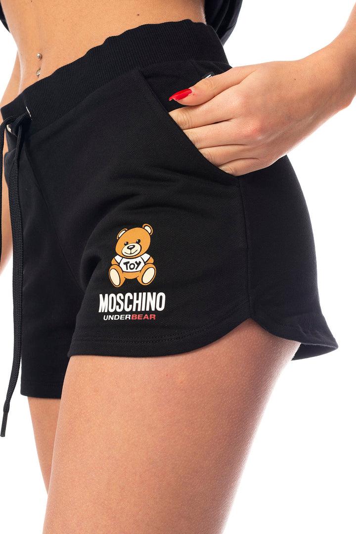 Spatarella Pantaloncini donna in jersey cotone nero Novità