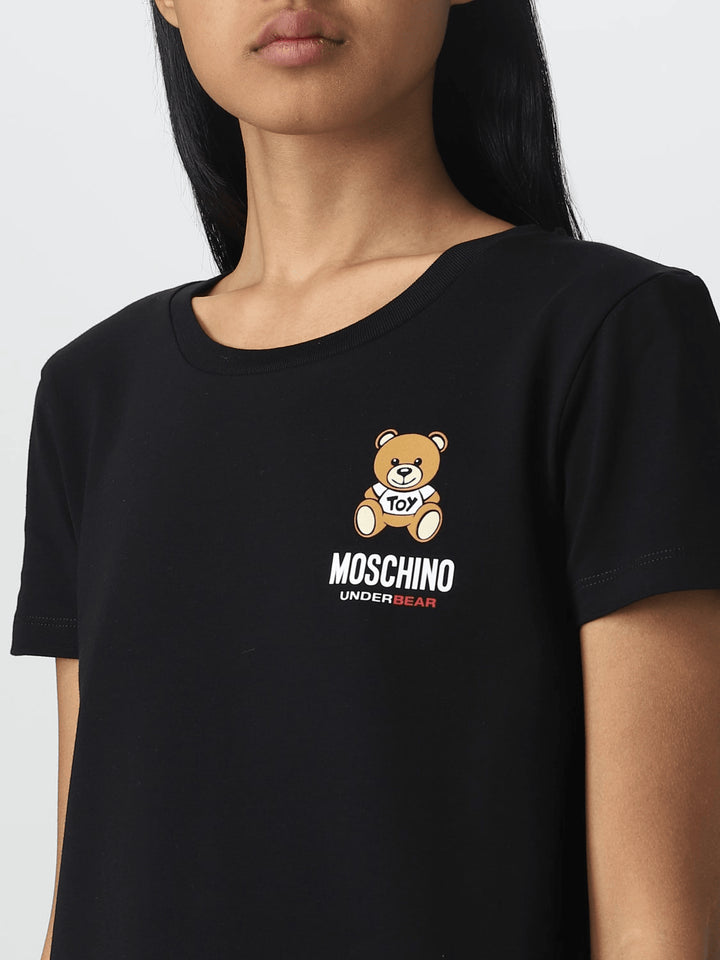 Spatarella T-shirt uomo in cotone nero Economico