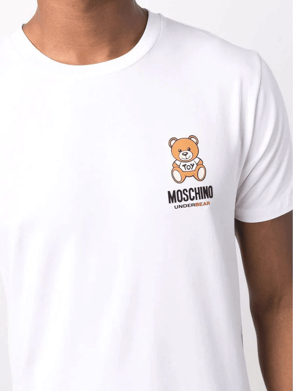 Spatarella T-shirt uomo in cotone bianco Nuova