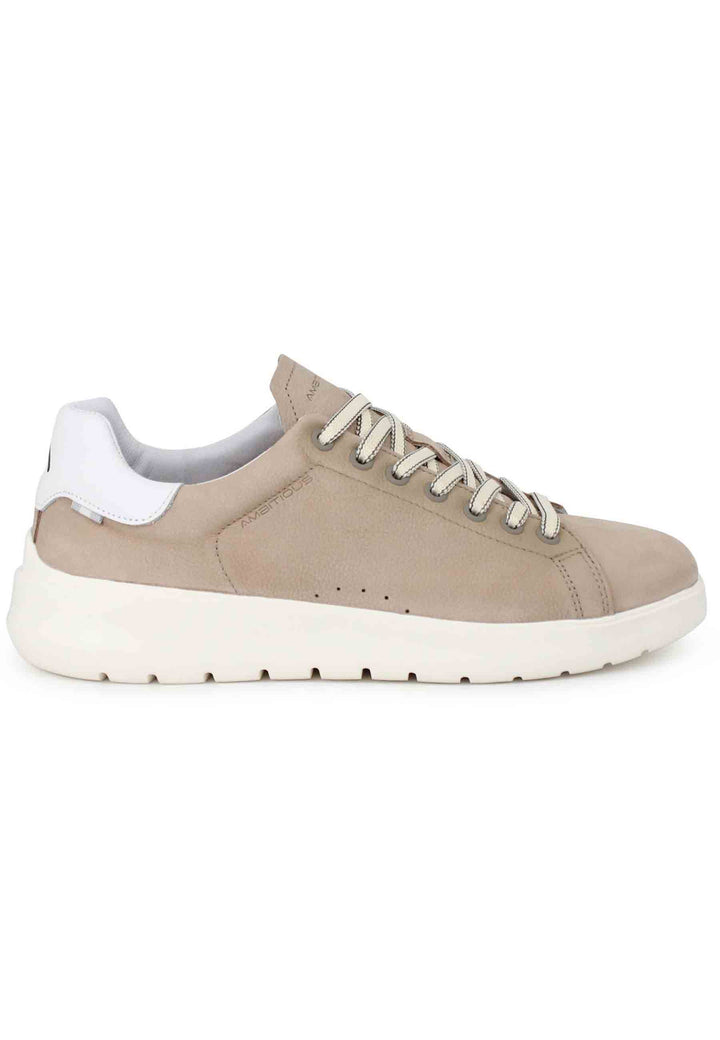 Spatarella Sneakers uomo Hover in nabuk sabbia con suola alta in gomma Affare Del Giorno