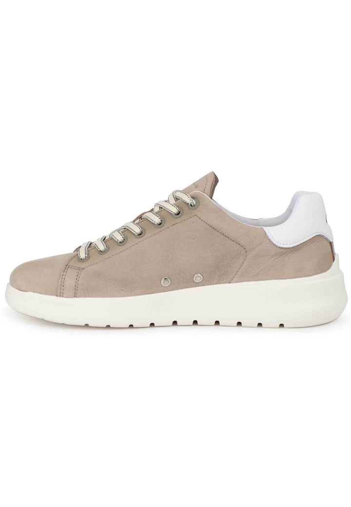 Spatarella Sneakers uomo Hover in nabuk sabbia con suola alta in gomma Affare Del Giorno