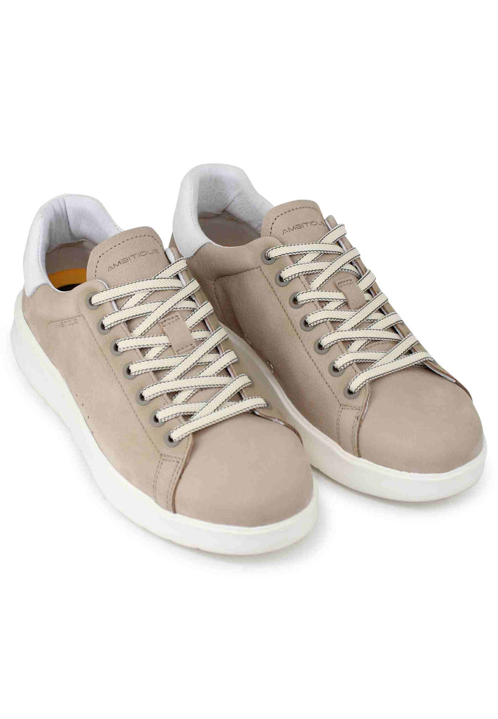 Spatarella Sneakers uomo Hover in nabuk sabbia con suola alta in gomma Affare Del Giorno