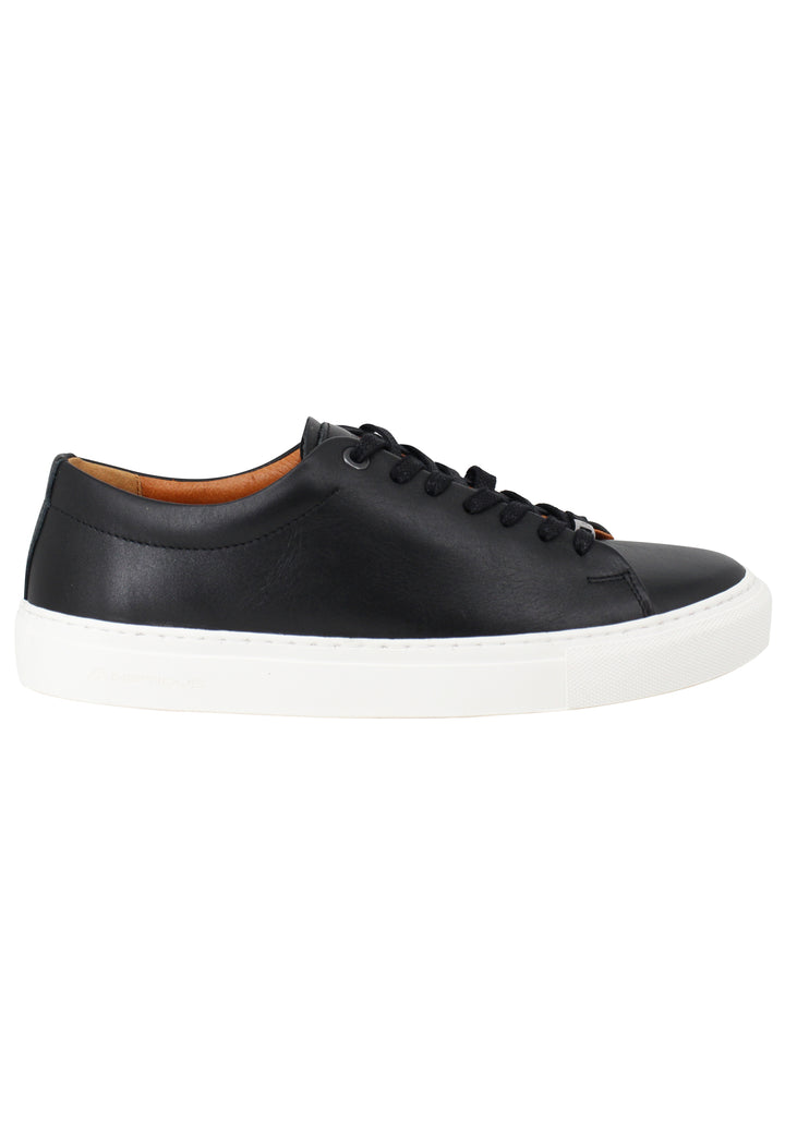 Spatarella Sneakers uomo Martin in pelle nera con suola in gomma Prezzo Ridotto